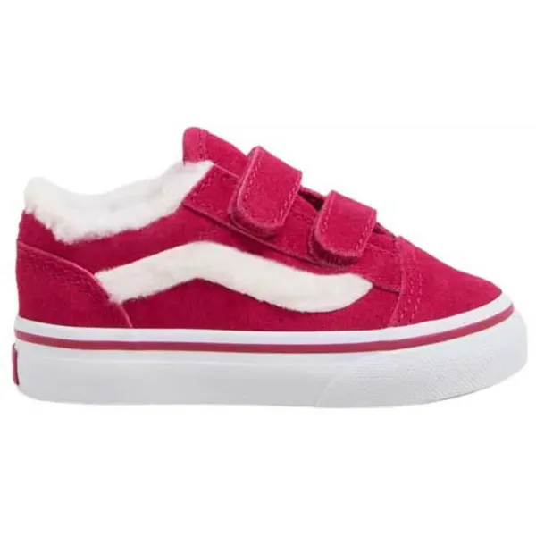 Vans Old Skool V Peuterschoenen Roze EU Jongens,Meisjes Sher Chrri