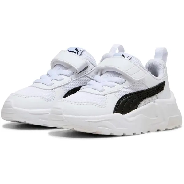 PUMA Trinity 2 Lt Ac+ Schoenen Wit EU Jongens,Meisjes White / Black / Feather Gray