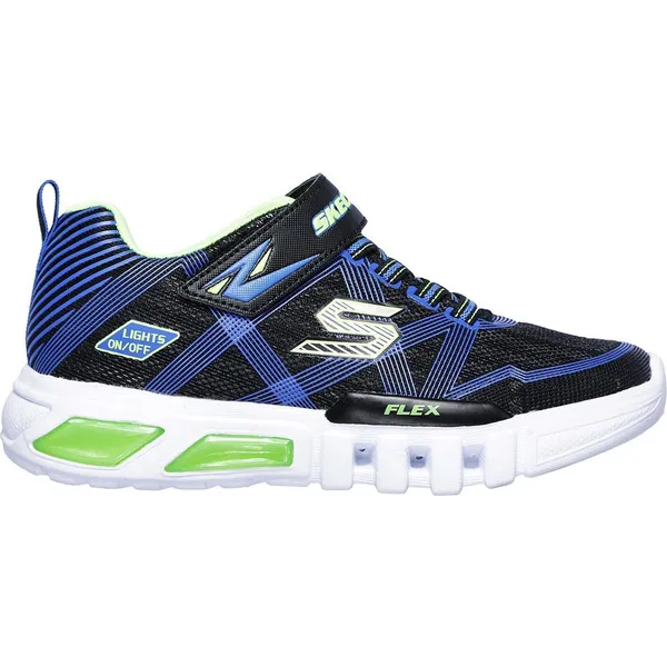 Skechers Flex-Glow Black Blue Lime