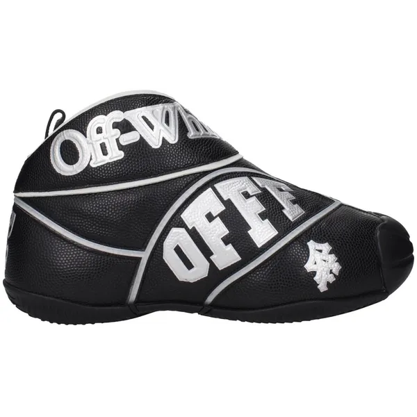 Off-White Leather High Top Sneakers - Black Black