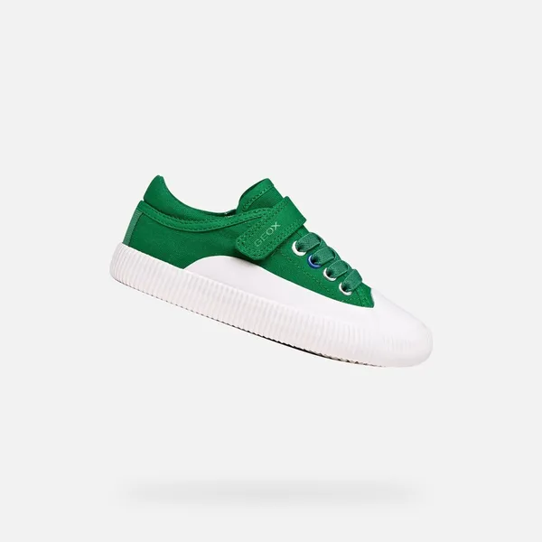 GEOX TIPPESTE JONGENS Sneakers Groen/Wit