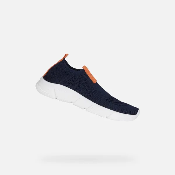 GEOX ARIL TIENERS Sneakers Marineblauw/Oranje