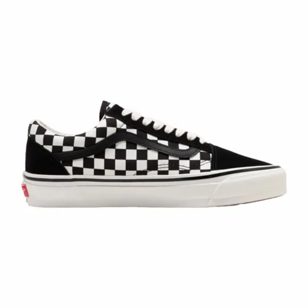 Vans Men LX Old Skool Black/White Check-Schoenmaat 37 Wit