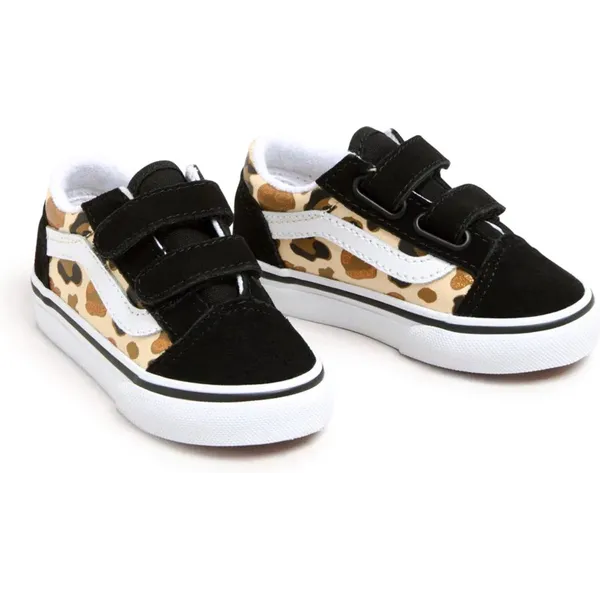 Vans Td Old Skool V zwart - bruin - wit