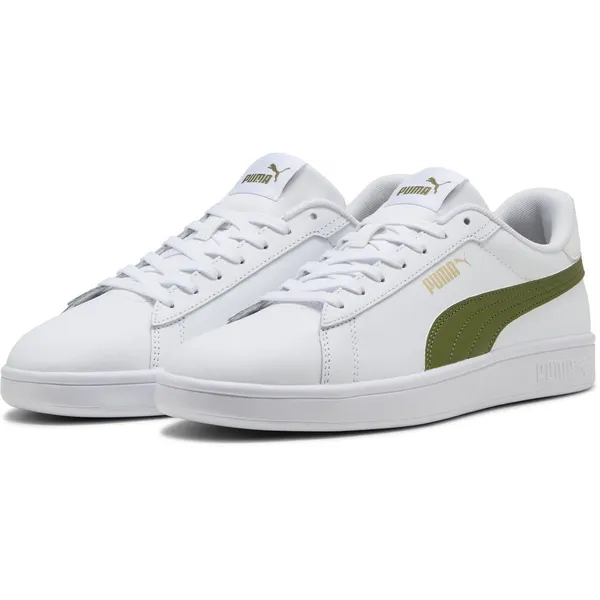 PUMA Smash 3.0 L PUMA White-Olive Green