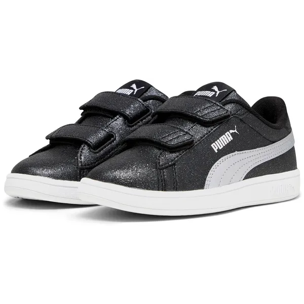 PUMA Smash 3.0 Glitz Glam V PS PUMA Black-PUMA Silver-PUMA White