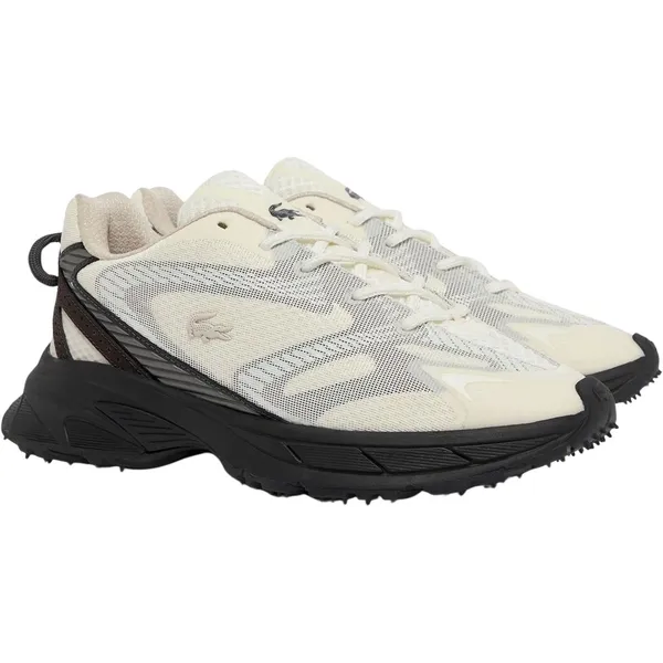 Lacoste Sneakers off white - donkergrijs - zwart