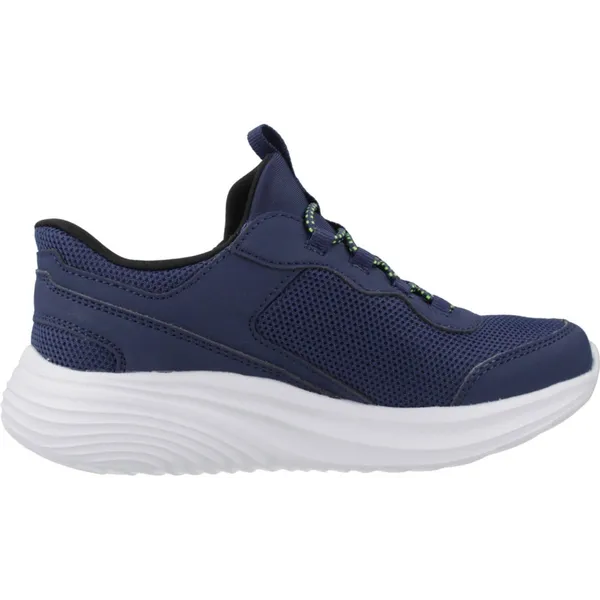 Skechers Bounder Pro Navy Synthetic / Textile / Lime Trim