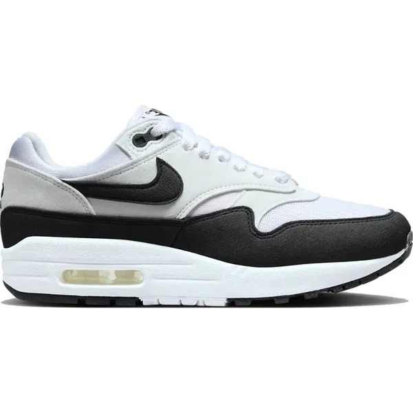 Nike AIR MAX 1 wit - off white - zwart
