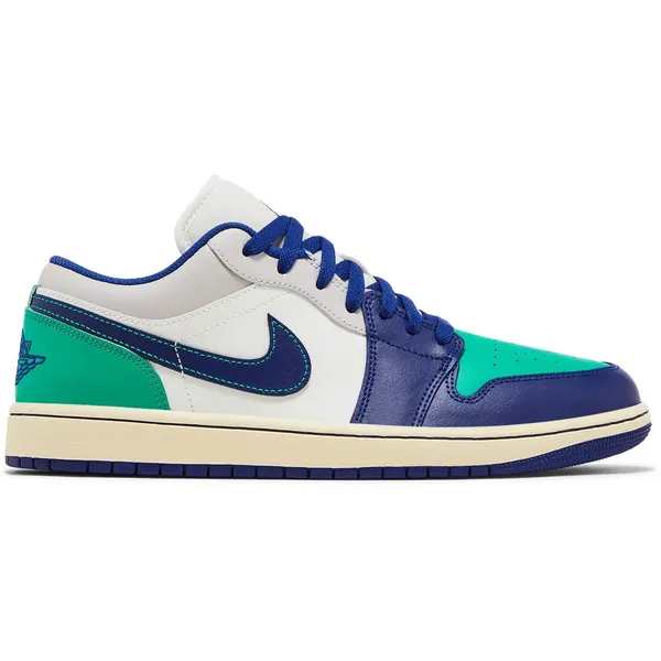 Jordan 1 Low Grijs/Blauw/Groen/Wit