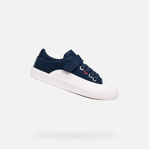 GEOX TIPPESTE JONGENS Sneakers Marineblauw/Wit