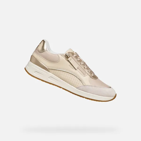 GEOX D65NQB_054AC Melkwit/Licht goud