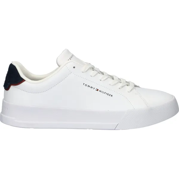 Tommy Hilfiger Court Leather Wit/Blauw