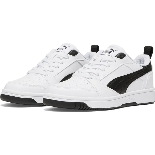 PUMA Rebound V6 Lo Jr Puma White-Puma Black-Puma Black