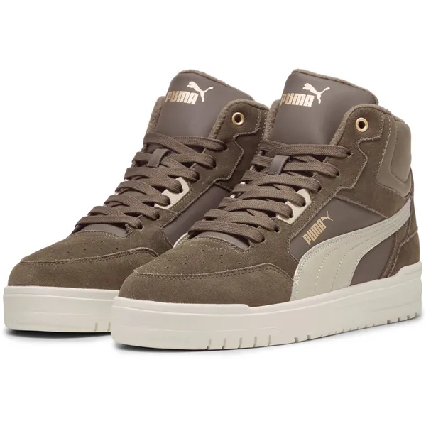 PUMA Shuffle Downtown Mid WTR Flat Bronze-Desert Dust-PUMA Gold