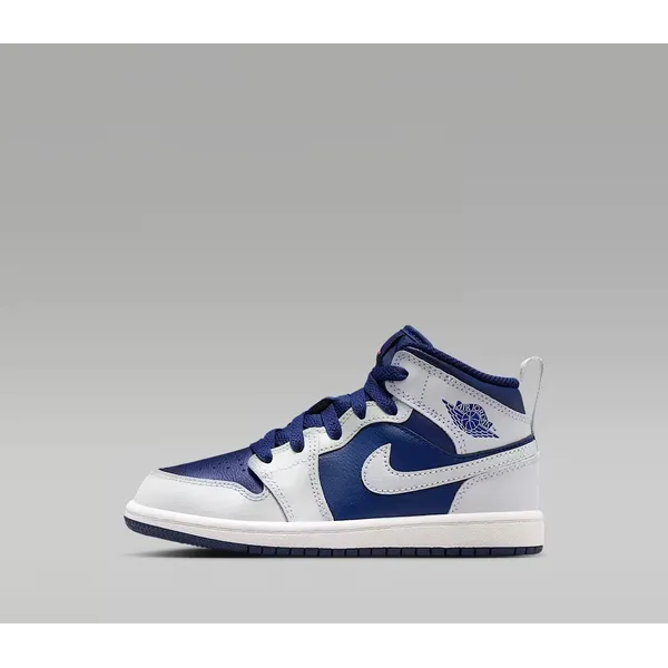 Nike Jordan 1 Mid - Kinder Sneakers - Licht Blauw/Donker Blauw Licht Blauw