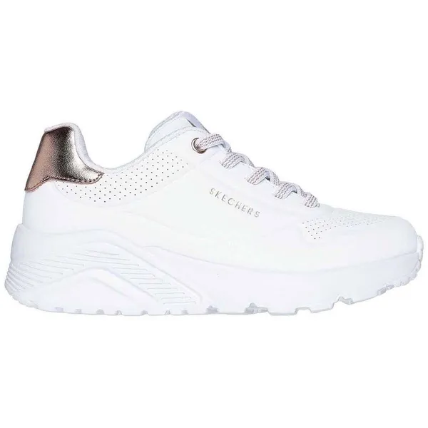 Skechers UNO LITE - METALLIC MODE wit - goud