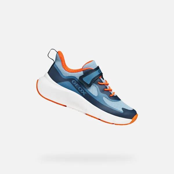 GEOX J65p7f Marineblauw/Oranje