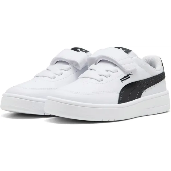 PUMA Court Classic Clean Junior wit - zwart