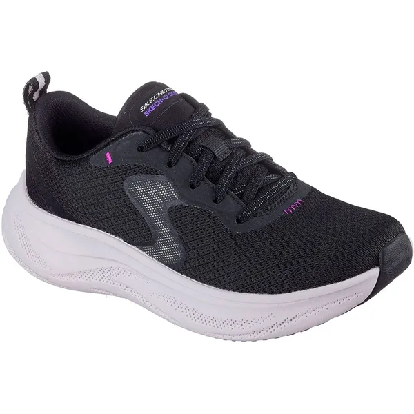Skechers Skech Cloude Black Mesh / Synthetic / Lavender Trim
