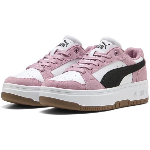 PUMA 108105 PUMA White-PUMA Black-Poised Pink