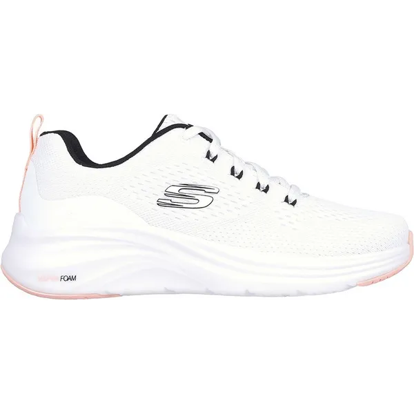 Skechers Sneaker White Mesh / Black / Coral Trim