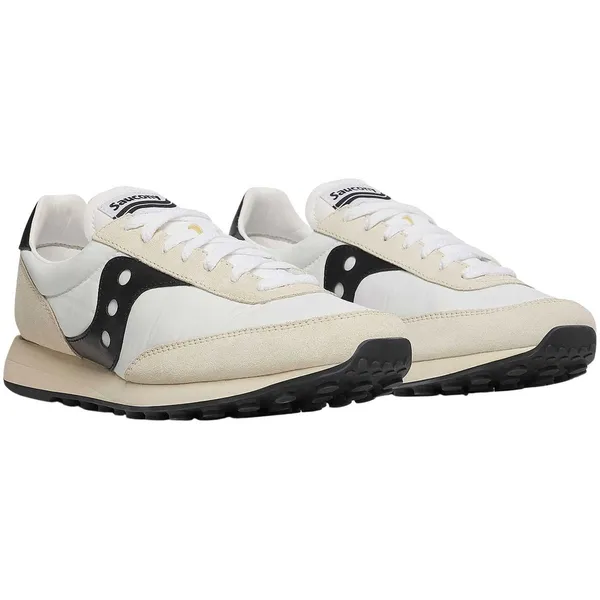 Saucony Trainer 80 crème - off white - zwart