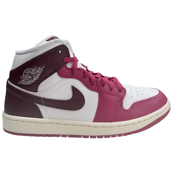 Jordan Air Jordan 1 Mid Sail/ Dark Team Red