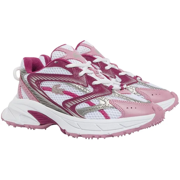 Lacoste L003 Neo Shot Sneakers Dames roze - zilver - wit