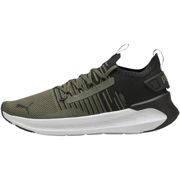 PUMA Softride Symmetry Fuzion herensneakers sportschoenen 310127 18 Green donkergroen - zwart