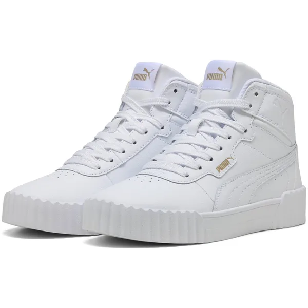 PUMA Carina 3.0 Mid PUMA White-PUMA Gold