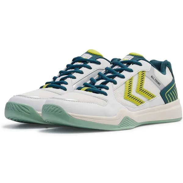 hummel All Court 228237 White/Green/Yellow
