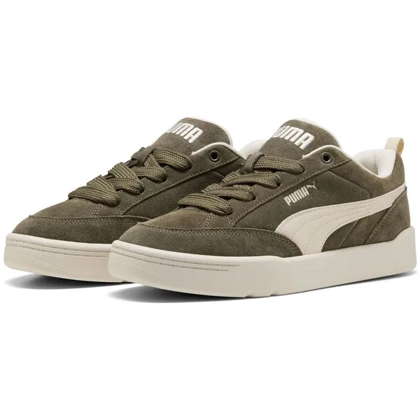 PUMA Park Lifestyle Raw donkergroen - crème