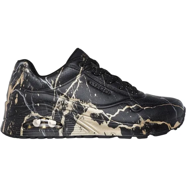 Skechers Uno - Marble Marvel zwart - goud