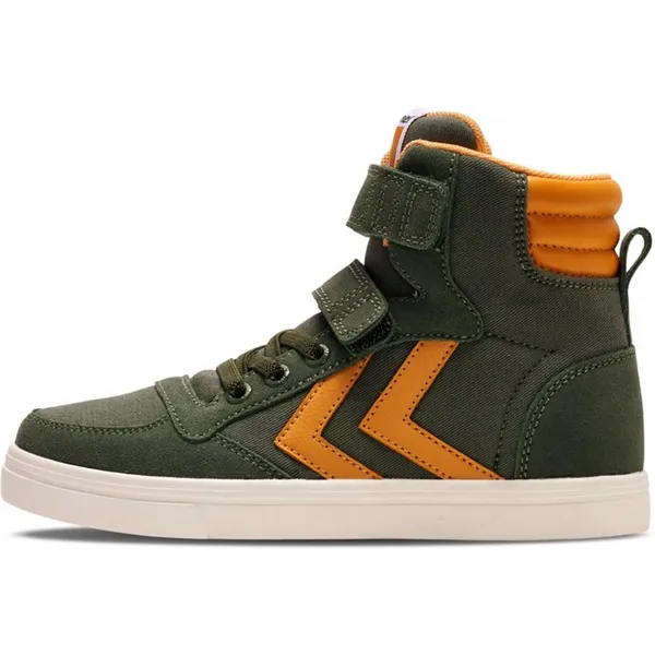 hummel Kinder Sneakers hoch Slimmer Stadil High Jr Laurel Wreath Grün