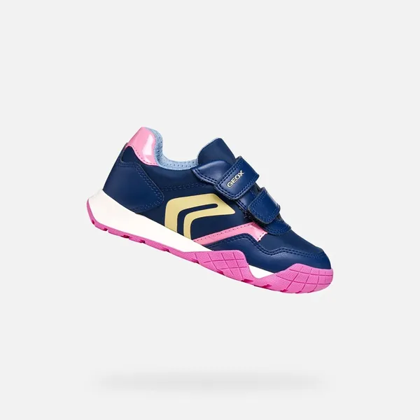 GEOX RANN-E MEISJES Sneakers Koningsblauw/Roze