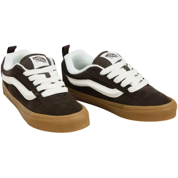 Vans Knu Skool donkerbruin - wit