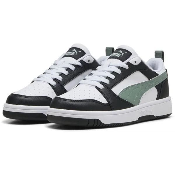PUMA Rebound V6 Lo Black / Pistachio Green / White