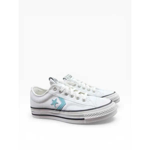 Converse Star Player 76 OX Wit/Blauw/Zwart