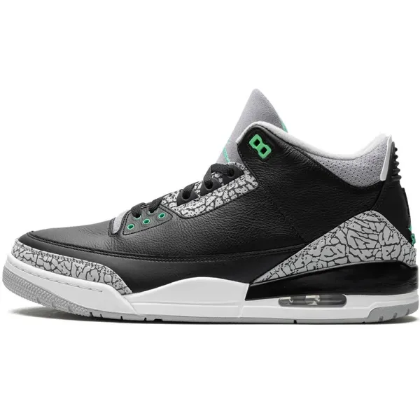 Nike Air Jordan 3 Green Glow white