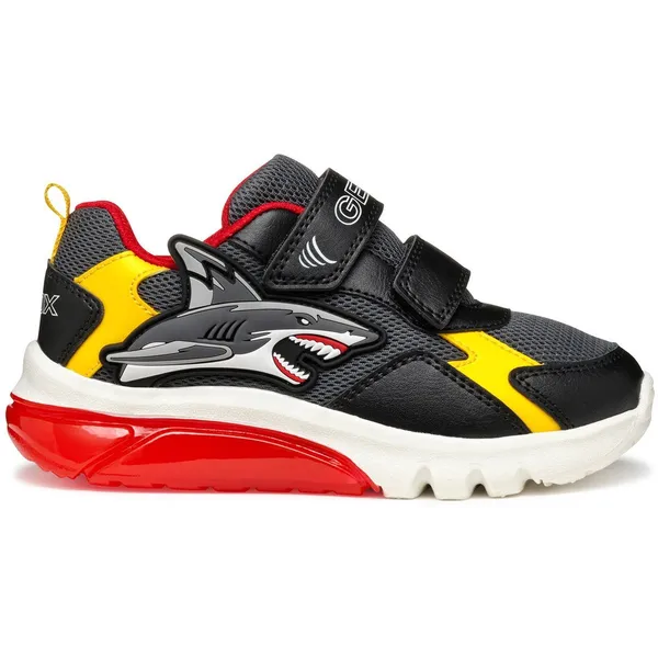 GEOX Ciberdron B dk grijs/geel