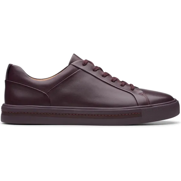 Clarks Sneakers Aubergine Leather