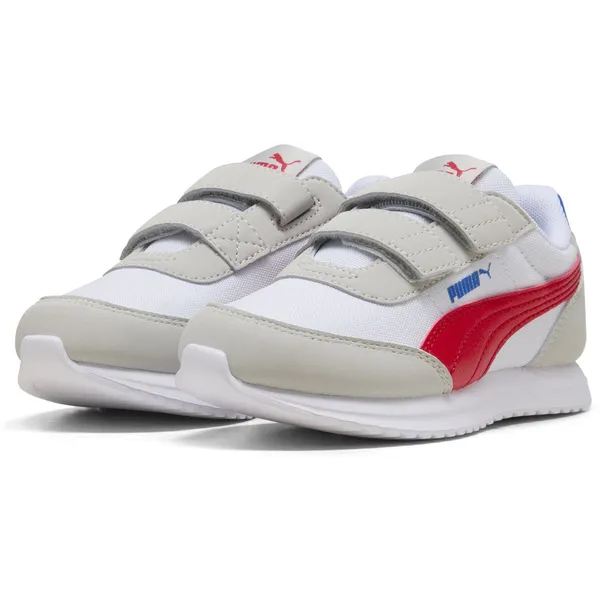 PUMA R78 Lightwind V PS Cool Light Gray-Dark Crimson-PUMA White