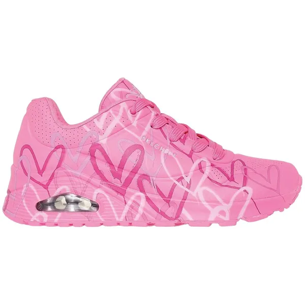 Skechers Uno - Spread the Love roze - donkerroze - lila