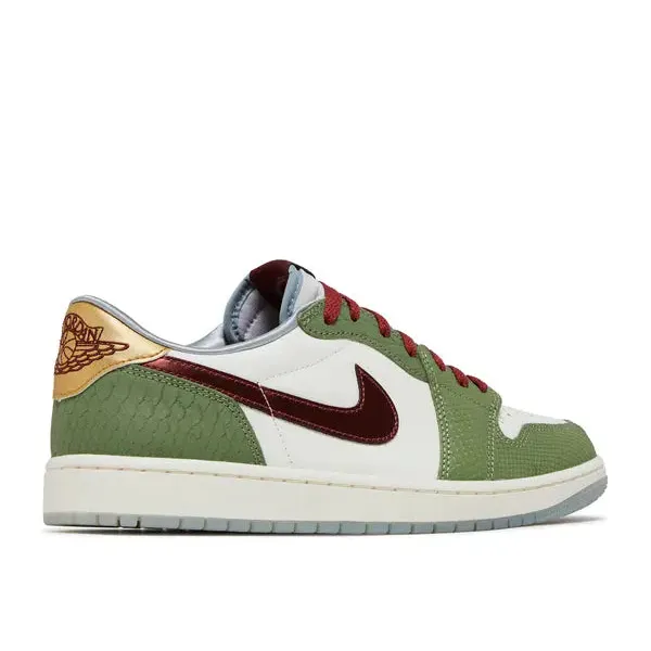 Air Jordan 1 Low Year of Dragon Sail Black-Varsity Red-Muslin, foto 4 van 5