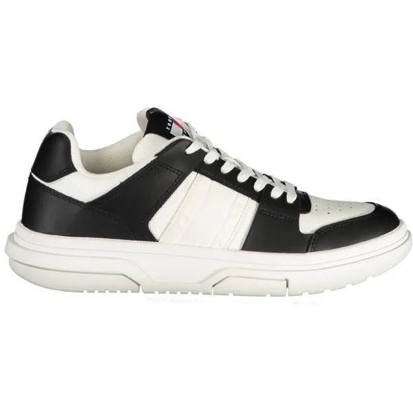 Tommy Hilfiger Zwarte Polyester Sneakers Met Stijlvolle Comfort Zwart