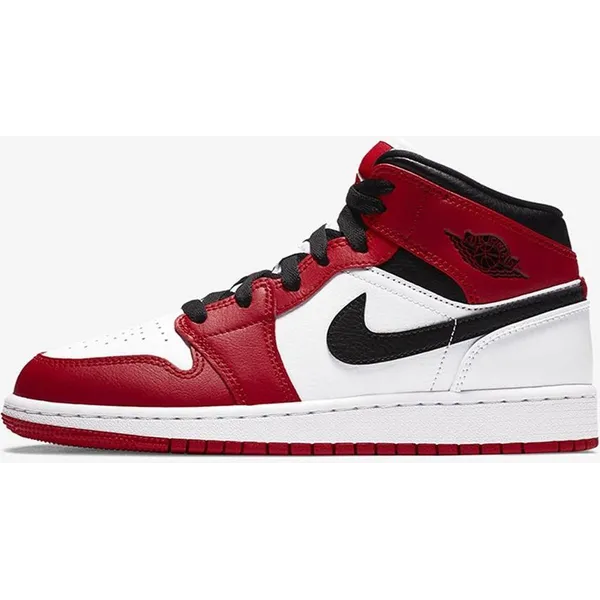 Nike Air Jordan 1 Mid White/Gym Red-Black