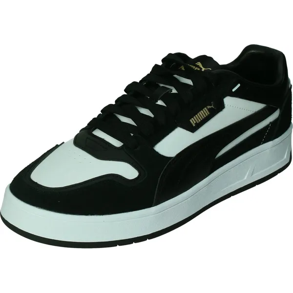 PUMA Schuhe Low Court Classic Street SD 400215 Puma White-Puma Black-Puma Puma White-Puma Black-Puma Gold