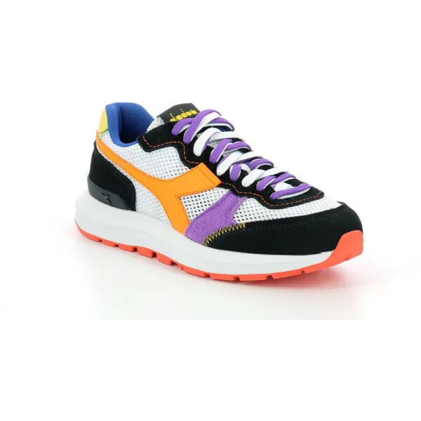 Diadora Kmaro 42 wit/groen/violet/oranje