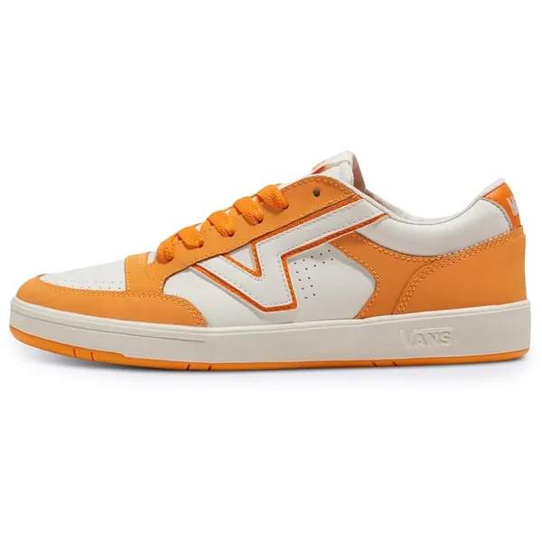 Vans Leather and Synthetic Material Round Toe Sneakers - Orange Orange